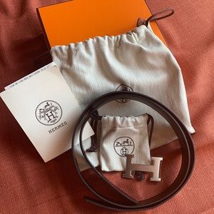 Reversible Hermes belt
